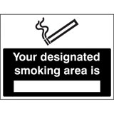 Designated smoking area is?