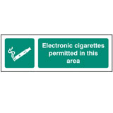 E-cigarettes are permitted