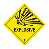 Expolosive GHS label