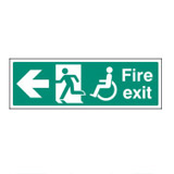 Disabled fire exit signs Disabled fire exit signs