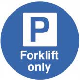 Mandatory Sign - Floor graphic for Forklift Parking Mandatory Sign - Floor graphic for Forklift Parking