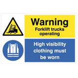 Forklift sign