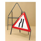 Framed traffic sign
