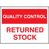 Quality control sign