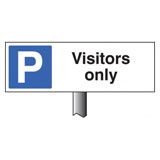 Visitor only sign