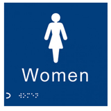 Womens Toilets Braille