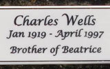 Corian Memorial plaques