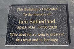 Granite memorial tablet. Granite memorial tablet.