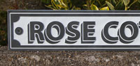 3D effect slate house sign