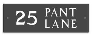 Pant Lane Address Plate