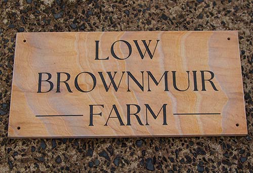 Rainbow Sandstone House Signs