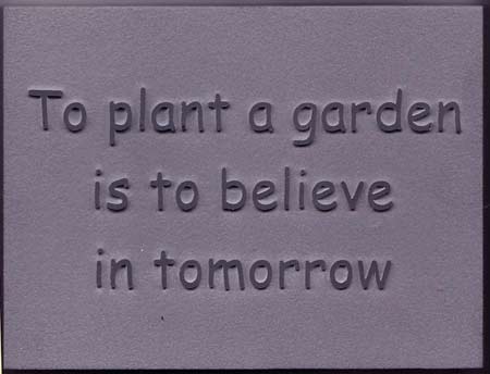 raised and unpainted letters