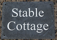 Rustic Slate House Sign Rustic Slate House Sign