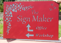 Painted slate sign Painted slate sign