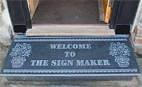 Personalised slate doorstep Personalised slate doorstep
