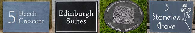 Granite signs, slate signs, tone memorials