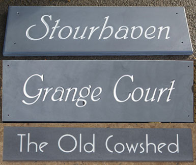 slate house name signs