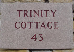 Square Edged Stone Sign