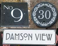 Ideas for slate and stone signs Ideas for slate and stone signs