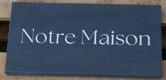 Welsh Slate House Sign