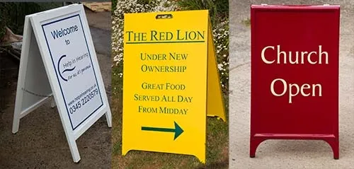 Pavement Signs and A-Boards