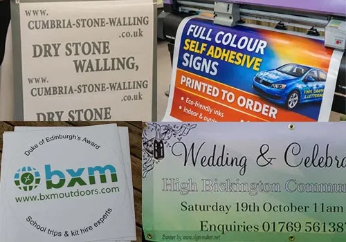 Printed Vinyl and Cut Vinyl Lettering