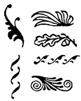 Image Library - Decorative designs Images for signs and memorials