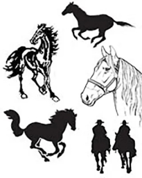 Image Library - Horses Images for signs and memorials