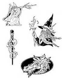 Image Library - Wizards and Dragons Images for signs and memorials