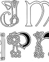 Image Library - Celtic and Norse Letters Images for signs and memorials