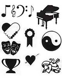 Image Library - Music Designs Images for signs and memorials