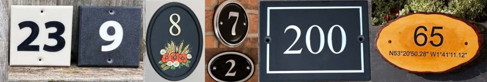 House Number Signs