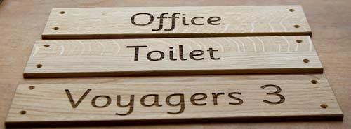 Engraved Wooden Plaques & Office Door Signs Engraved Wooden Plaques - Indoor Use