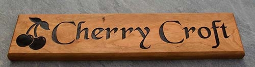 Cherry Wood House Signs Cherry Wood Sign