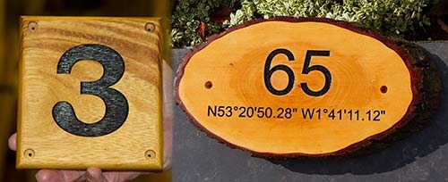 Wooden House Numbers Wooden House Numbers