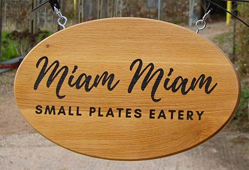 Round and Oval Wooden Signs & Plaques Oval Wooden Sign