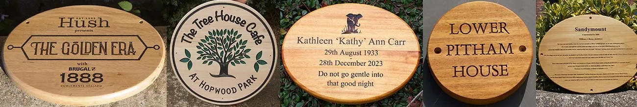 Wooden Signs and Memorials - Shaped