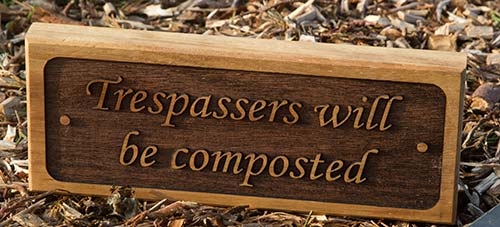Driftwood Effect Wooden Signs Reverse Lasered Oak Sign