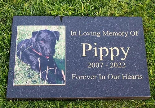 Granite Memorial with Photo