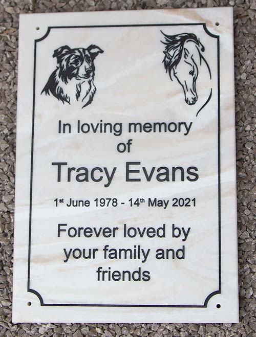 Stone-like Corian Memorial Plaques Marble Corian Plaque
