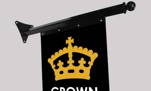 Sign with Projecting Bracket