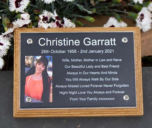 ToughPrint Memorials Photo Memorial Plaque