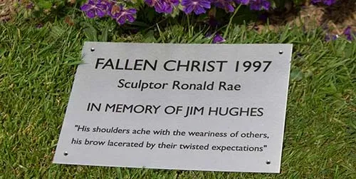 Stainless steel for long lasting plaques. Engraved Stainless Steel