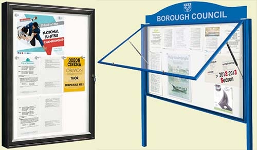 58mm Outdoor Notice Board 58mm profile Poster Cases / Notice Boards