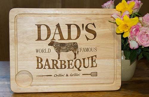 Personalised Chopping Boards Dads Barbecue Board