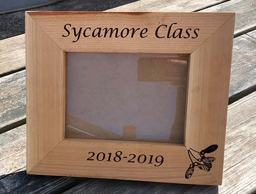 Personalised Wooden Photo Frames Sycamore Class Photo Frame