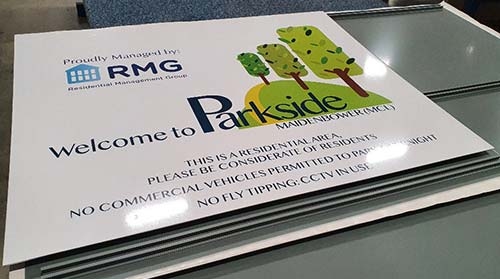 Full Colour Aluminium Sign Boards Printed Sign Panel