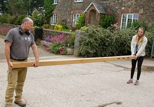 We can router lettering into wooden posts. Posts with Lettering Engraved