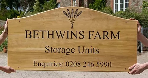 These can also be shaped if required. Large Oak Sign