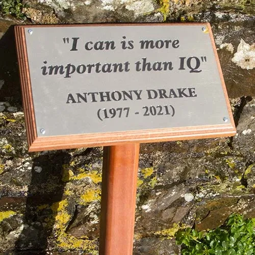 Engraved Brass Plaque